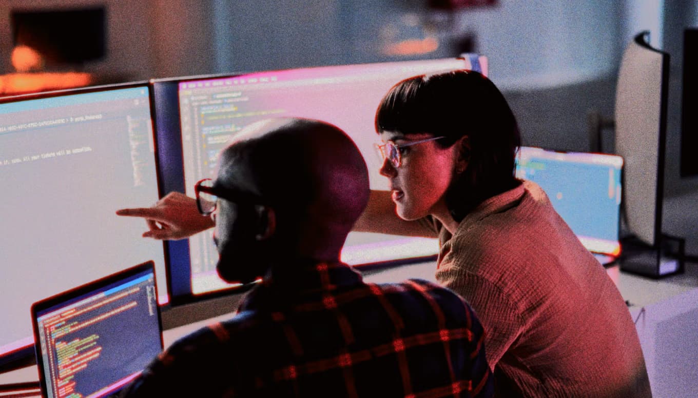 Developers coding with Fabric