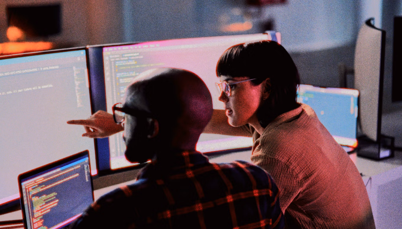 Developers coding with Fabric
